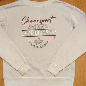 Varsity Cheersport 2023 Gray Sweatshirt with Pink Accents